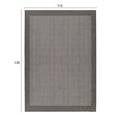 thumbnail image 4 of (2 pack) Mainstays Farmhouse Faux Sisal Olefin Gray Border Indoor Large Area Rug, 9' x 12', 4 of 9