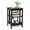 Black, variant on Kadyn Nightstand,Desktop Table,Side Table,End Tables,3-Tier Nightstand Sofa Side Table with Baffles and Round Corners-Black