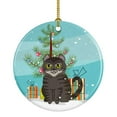 thumbnail image 1 of American Curl Cat Merry Christmas Tree Ceramic Ornament, 1 of 1