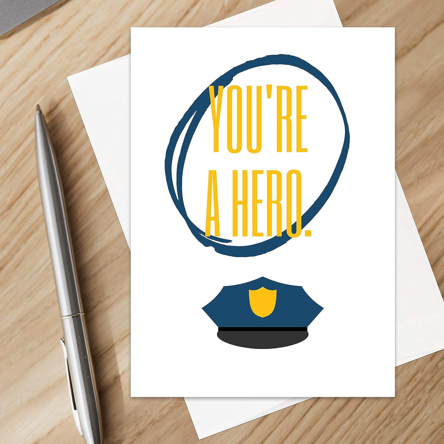 Police Appreciation Card | Thank You Police Appreciation Card (Pack of 25)