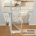 thumbnail image 6 of Naipo Baby Safety Gate,29.93~40.55 inch Wide Walk Through Baby Gate Hardware/Pressure Mounting Kit,with 2 Extensions for Age 6 to 24 Months,White, 6 of 9