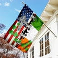thumbnail image 2 of Irish And American Flag - House Flag (29.5" x 39.5"), 2 of 10