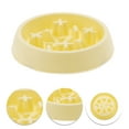 thumbnail image 3 of 1 Pc Convenient Round Dog Bowl for Indoor and Outdoor ABS Yellow, 3 of 4
