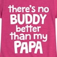 thumbnail image 3 of Instant Message - No Buddy Like Papa - Toddler & Youth Girls Short Sleeve Graphic T-Shirt, 3 of 6