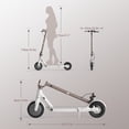 thumbnail image 4 of SIMATE Foldable Electric Scooter for  Adults, 8.5" Solid Tires, 350W, 21 Miles Range,Top 15mph,Portable, 4 of 7