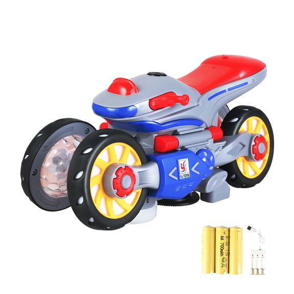BESTSKY Toys New Motorcycle Toy for Kids Upgrade Deformation Motorcycle with Light and Music