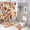 Autumn Leaf and Berry 11, variant on Shower Curtain Sets with Rugs, Autumn Leaf and Berry Pattern Printed on Modern Shower Curtains for Bathroom Set, Ideal for Bathroom Apartment RV College Dorm, 72 x 72 inches