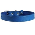 thumbnail image 3 of Genuine Leather Dog Collar Blue 4 Sizes (16"-18.5" Neck; 1.2" Wide), 3 of 3