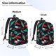 thumbnail image 2 of Balery Fishing Lure Mochila Clásica Impresa Básica para Viaje, Mochila Escolar Resistente al Agua, Mochila de Lona con Correas Ajustables-Small, 2 of 5