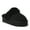 Black, variant on Fireside by Dearfoams Women's Melton Genuine Shearling Platform Scuff Slipper