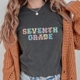 thumbnail image 3 of Seventh Grade Shirt for Teacher 7th Grade Bold Pastel Font Tee for Teachers Aide Pepper Shirt Adult Large, 3 of 4