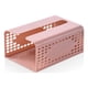thumbnail image 3 of Inteprter Caja de pañuelos, soporte de papel resistente al agua, organizador de almacenamiento, contenedor de servilletas a prueba de humedad, Juegos de accesorios de baño Rosado, 3 of 6