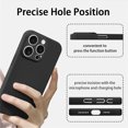 thumbnail image 4 of Allytechgroup Slim Case Compatible with iPhone 16 Pro, Hard PC Rugged Heavy Duty Durable Cover Case Shockproof and Anti-Scratch Back Cover for Apple iPhone 16 Pro, Black, 4 of 5