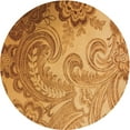 thumbnail image 1 of Ahgly Tapis d'Intérieur Lavable en Machine Carré Transitionnel Orange Bière, 3 Pieds Carré, 1 of 7