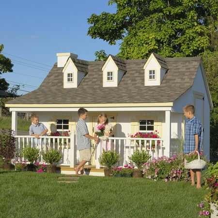 Cottage House Floorplans - Little Cottage Pennfield Cottage 11 x 10 ft. Wood Playhouse