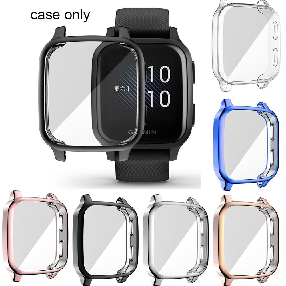 For Garmin Venu SQ Watch w Screen Protector Electroplating TUP Case UK M7Q0 Walmart