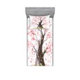 thumbnail image 2 of Nature Bedding Set with Sheet & Covers, Big Sakura Tree in Full Blossom Seasonal Far Eastern Nature Artwork, Printed Bedroom Decor 2 Shams, 4 Sizes, Pink Black Green, by Ambesonne, 2 of 3