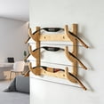 thumbnail image 5 of Wooden Wall Mount Bow Hanger, Archery Bow Rack Holder for Hunting, Display, Curved Design Prevents Deformation, Sturdy Storage for Compound, Recurve Bows, 1 Shelf, 5 of 9