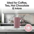 thumbnail image 4 of Omniware Teaz Cafe 18 oz Classic Mug, Set of 4 - Vintage-Inspired Stoneware Coffee Cups, Retro Diner Aesthetic, Rustic Drinkware, Dishwasher Safe, Ideal for Tea or Espresso (Pink), 4 of 7