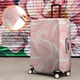 thumbnail image 4 of Pink White Gold Marble Pattern Luggage Cover Fashion Suitcase Cover Baggage Covers Fit 25-28 Inch Luggage (Go Travel), 4 of 5