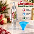 thumbnail image 7 of Carsablanco Nutcracker Soap Dispenser, Clear Acrylic Christmas Decorative Pump Bottle for Bathroom and Kitchen, 100ml Refillable with Candy Cane and Snowflake Accessories, 7 of 7