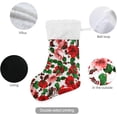 thumbnail image 3 of Coolnut 17.7 Inch Christmas Stockings, 2 PCS Red Rose Flower Presonalized Large Stocking Sock for Family Holiday Xmas Party Decorations, 3 of 7