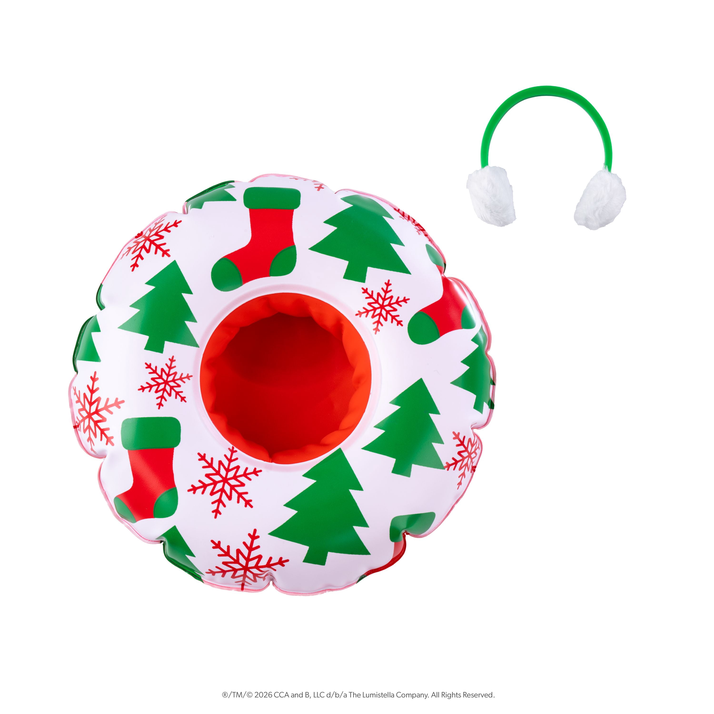 The Elf on the Shelf Polar Props Snow Tube and Earmuffs Adventure Elf Set