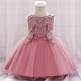 thumbnail image 3 of Vestido de princesa con bordado de mariposas, vestido de algodón de luna llena para niñas, vestido de cumpleaños para niños, 3 of 5