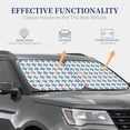 thumbnail image 4 of Balery 2 Piece Tulips Flowers Car Windshield Sun Shade|Foldable Front Windshield Shade for Car Front Window for Most Sedans SUV Truck-, 4 of 7