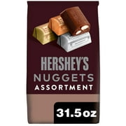 Hershey's Nuggets Assorted Chocolate Candy, Party Pack 31.5 oz