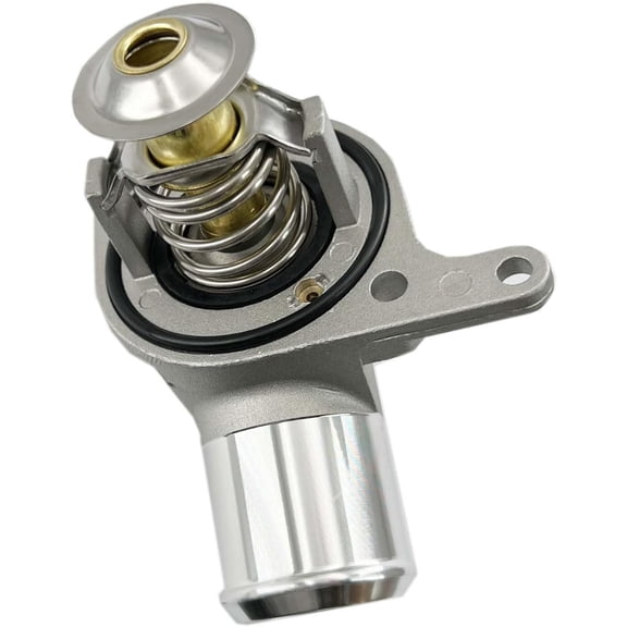 Sucwinco Coolant Thermostat Compatible with Camaro Corvette Silverado Suburban Tahoe Sierra Yukon H2 Engine Thermostat Housing Water Inlet Assembly, Replace 15-11057 12600172 15-10412