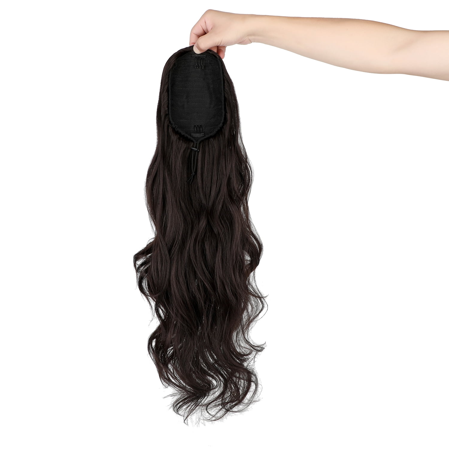 <span data-automation-id="product-title">Dulchany <font color="#0000FF"><b>22" Long Wavy Drawstring Ponytail</b></font>, Women Natural Soft Clip in Ponytail Extension Synthetic Hair Extensions Hairpie