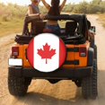 thumbnail image 3 of KAKALAD Canada flag 02 Spare Tire Cover Universal Vehicle Accessories Buckle Car Tools 14”in, 3 of 6