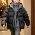 thumbnail image 5 of Xdegoge Boys Heavyweight Puffer Jacket Winter Warm Thick Coat with Hood Full Zip Windproof Padded Outerwear Thermal Snow Clothing for School Outdoor Skiing, 5 of 6
