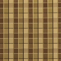 Designer Fabrics U0140B 54 in. Wide Brown And Green Checkered Silk Satin Upholstery Fabric