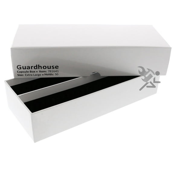 X-large Double Row Coin Holder Storage Box for 1oz Silver Eagle, 1oz Silver & Copper Rounds, and Silver Dollar Coins in Ring Type "I" Capsules