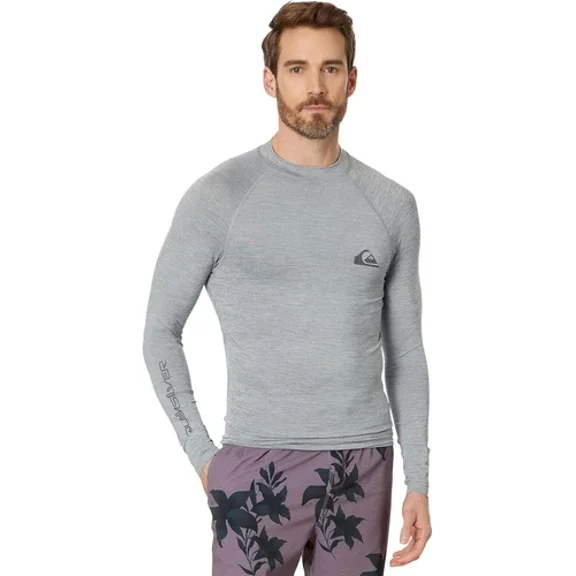 Quiksilver Men's Standard Everyday UPF50 Long Sleeve Rashguard, Quarry - M