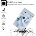 thumbnail image 3 of Allytech Case for Samsung Galaxy Tab A7 10.4" 2020 Released, Slim Shell PU Leather Folip Flip Multi Angle Viewing Stand Auto Sleep Wake Protection Cover Case with Cards Holder, Cat, 3 of 6