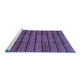 thumbnail image 2 of Ahgly Company Machine Washable Indoor Square Abstract Blue Modern Area Rugs, 6' Square, 2 of 4