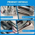 thumbnail image 7 of 12V 150DB Air Horn Dual Trumpets,Super Loud Air Horn for Truck, Dual Electric Air Horns Kit for Vehicles- With Compressor, Applicable for Cars, SUVs, Motorcycles, Trains Boats (silver), 7 of 7