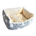 thumbnail image 4 of Cama para perros y gatos de felpa Yinane gris, 4 of 8