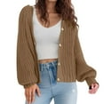 thumbnail image 2 of Cardigan Sweaters for Women 2025 Long Sleeve V-Neck Button Down Knitted Sweater Jacket Coat Womens Cardigan Sweaters, 2 of 5
