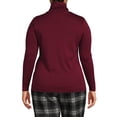 thumbnail image 2 of Lands' End Women's Plus Size Supima Cotton Long Sleeve Turtleneck, 2 of 3