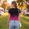 thumbnail image 3 of EANJE Breast Cancer Awareness Shirts for Women Printed Crew Neck T-Shirt Short Sleeve Casual Top, Loose Soft Awareness Tee For Daily Support Outfit Black L, 3 of 4