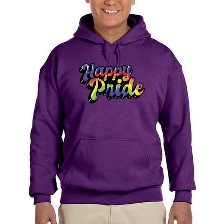 Happy Pride Bubblegum Banner Hoodie Men -Smartprints Designs Male 4X-Large