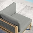 thumbnail image 4 of Modway Clearwater Teak Wood and Fabric Outdoor Corner Chair in Gray/Graphite, 4 of 8