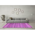 thumbnail image 3 of Ahgly Company Indoor Square Abstract Purple Modern Area Rugs, 6' Square, 3 of 4