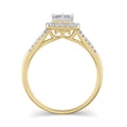 thumbnail image 2 of 1/2 Carat T.W. (I2 clarity, H-I color) Brilliance Fine Jewelry Diamond Quad Engagement Ring in 10kt Yellow Gold, Size 6, 2 of 5