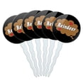 thumbnail image 1 of Dreaming of Reindeer Brown Cupcake Picks Toppers - Set of 6, 1 of 1