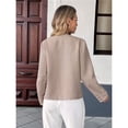 thumbnail image 6 of Women's Short Elegant Jacket Top with Pockets Casual Fall Outfits Winter Coats Color M, 6 of 9
